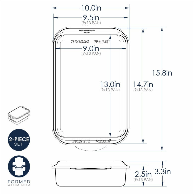 Nordicware Naturals Classic Metal Covered Baking Pan